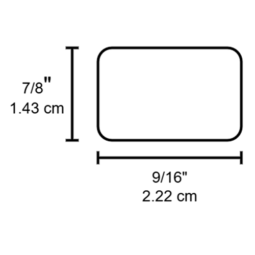 Etiqueta Adhesiva 7/8x 9/16